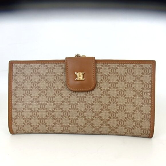 Authentic CELINE Macadam purse leather [Used] - Picture 1 of 14